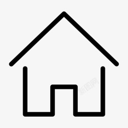 房产简单素材主页房子房产图标高清图片