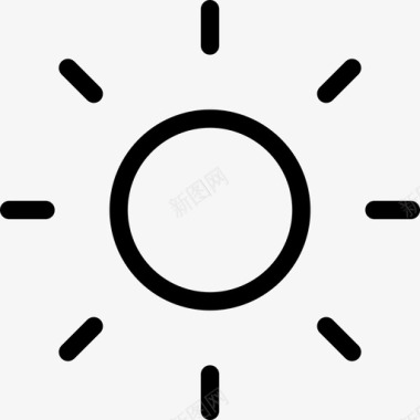 太阳光束夏天图标图标
