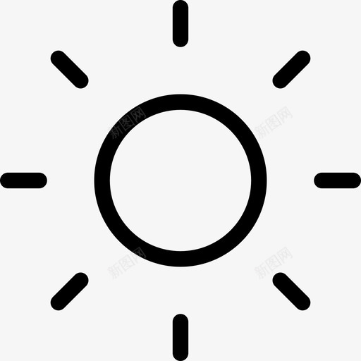 太阳光束夏天图标svg_新图网 https://ixintu.com 光束 夏天 天气稀薄 太阳 阳光