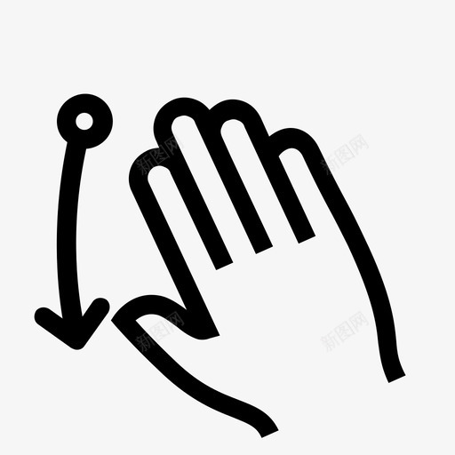 gesture_5f-swipe-downsvg_新图网 https://ixintu.com gesture_5f-swipe-down