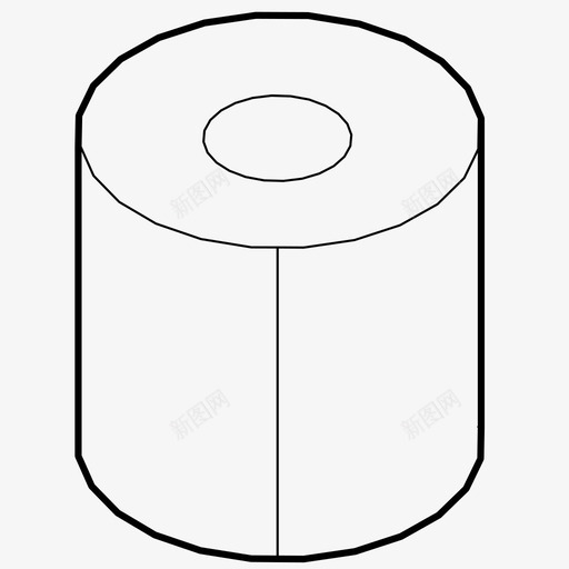 卫生纸浴室纸卷图标svg_新图网 https://ixintu.com 卫生纸 厕所 浴室 纸卷