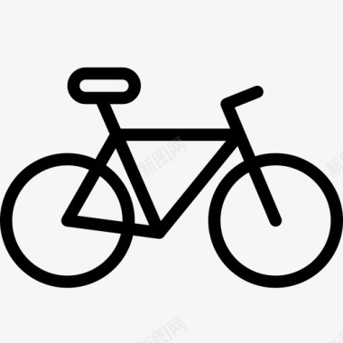 自行车骑自行车爱好和兴趣图标图标