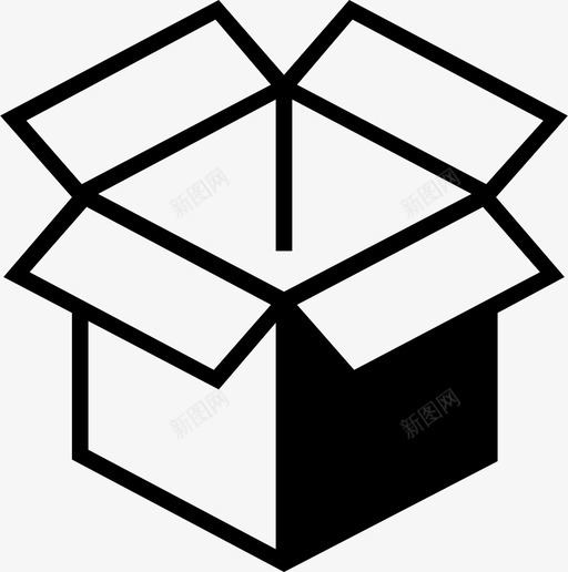 包装盒子礼物图标svg_新图网 https://ixintu.com 包装 收到 盒子 礼物 订单 货物
