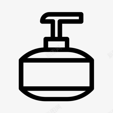 肥皂分配器手肥皂卫生图标图标