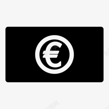欧元钞票购买图标图标