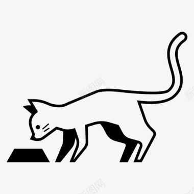 猫粮动物碗图标图标