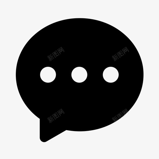 消息-实心svg_新图网 https://ixintu.com 消息-实心