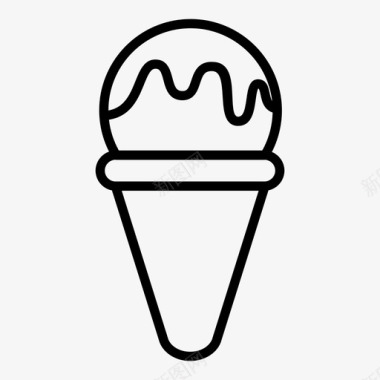 冰淇淋食物糖图标图标