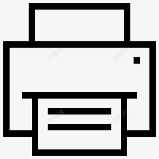 打印机设备机器图标svg_新图网 https://ixintu.com 办公室 基本网络图标5 打印机 机器 纸张 设备