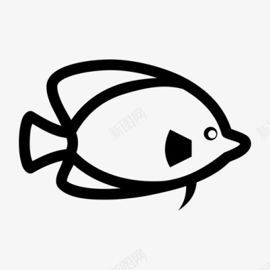鱼食物新鲜图标图标