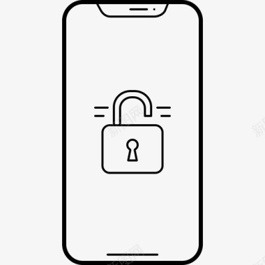解锁手机不安全iphone图标图标