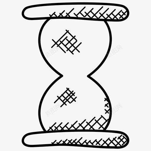 沙漏古代计时器鸡蛋计时器图标svg_新图网 https://ixintu.com 古代计时器 沙子计时器 沙漏 项目管理涂鸦图标 鸡蛋计时器