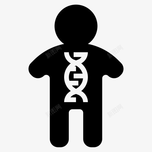 人类基因组dna基因图标svg_新图网 https://ixintu.com dna 人类基因组 基因 遗传学 遗传学和遗传