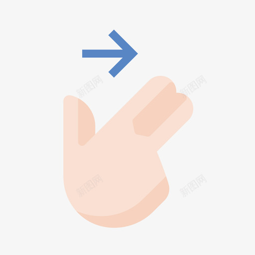 two finger swipe right 02.1svg_新图网 https://ixintu.com two finger swipe right 02.1