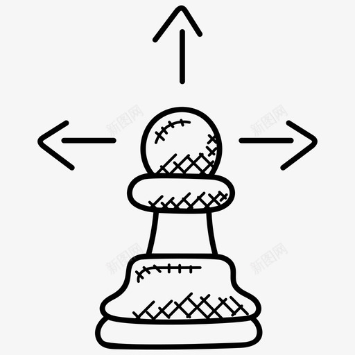 战略象棋棋子图标svg_新图网 https://ixintu.com 战略 棋子 游戏 象棋 项目管理涂鸦图标