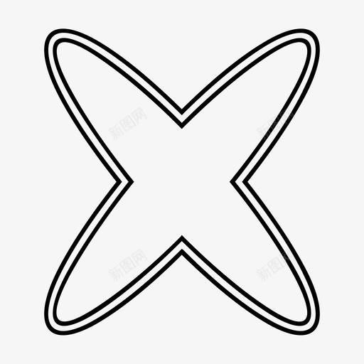 乘法交叉数学符号图标svg_新图网 https://ixintu.com 乘法 乘积 交叉 数学符号