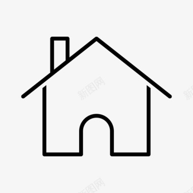 房屋家庭住宅房屋建筑图标图标