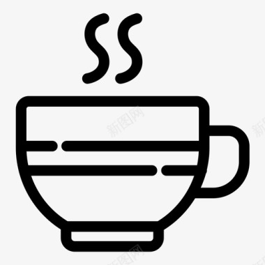 杯子野营咖啡图标图标