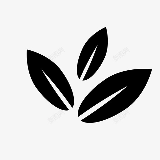 草本生态绿色图标svg_新图网 https://ixintu.com 生态 绿色 茶 茶logo 茶叶 草本