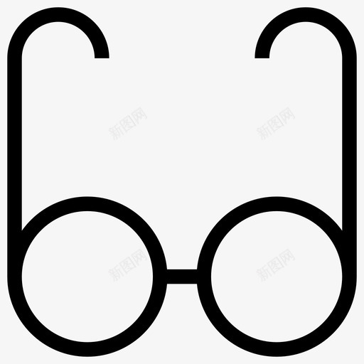 眼镜眼睛外观图标svg_新图网 https://ixintu.com 基本网络图标3 外观 搜索 眼睛 眼镜 视觉