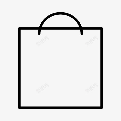 采购袋购物袋配件图标svg_新图网 https://ixintu.com 手提包 时尚 袋子 购物袋 配件 采购袋