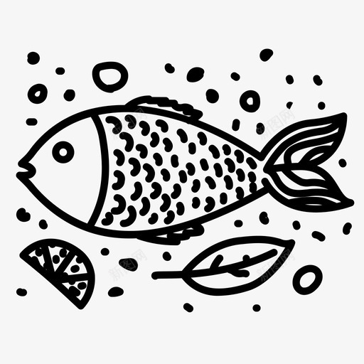 鱼烹饪美味图标svg_新图网 https://ixintu.com 烹饪 线食 美味 食物 餐厅 鱼