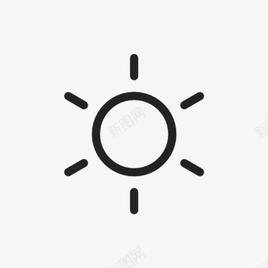 太阳天气预报晴天图标图标