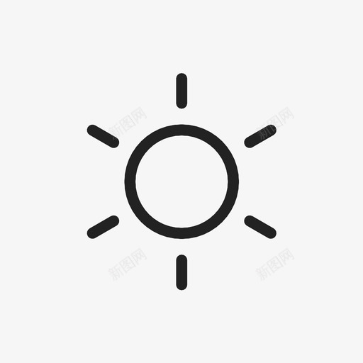 太阳天气预报晴天图标svg_新图网 https://ixintu.com 天气 天气预报 太阳 晴天 阳光