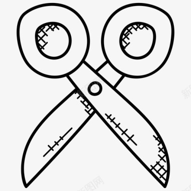 剪刀刀片工具箱图标图标
