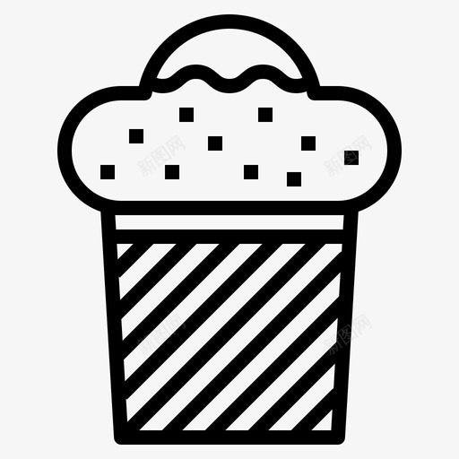 冰淇淋冷饮食物图标svg_新图网 https://ixintu.com 冰淇淋 冷饮 游乐场 甜食 零食 食物