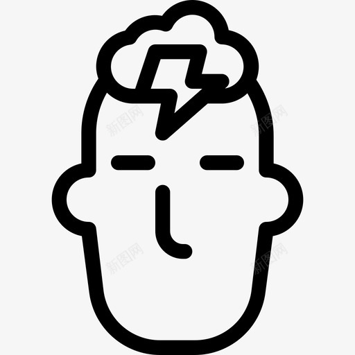 头脑风暴想法思考图标svg_新图网 https://ixintu.com 头脑风暴 思考 想法