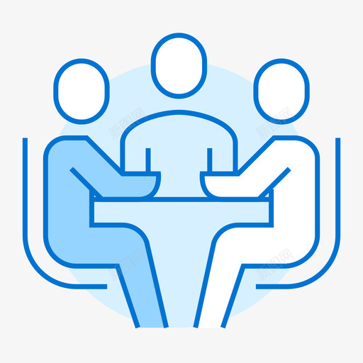 Biddingsvg_新图网 https://ixintu.com Bidding 人 会议 线性 扁平 多色 简约