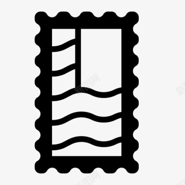 邮票信件邮资图标图标