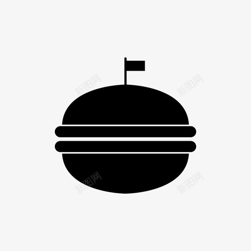 汉堡食物午餐图标svg_新图网 https://ixintu.com 午餐 汉堡 食物