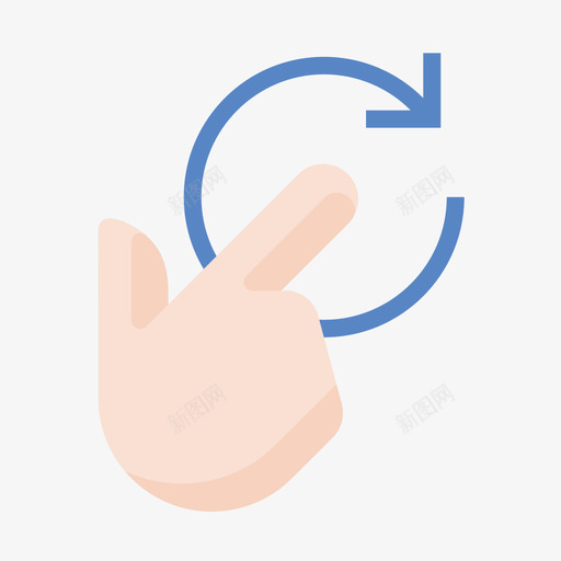 finger rotate right 02.1svg_新图网 https://ixintu.com finger rotate right 02.1