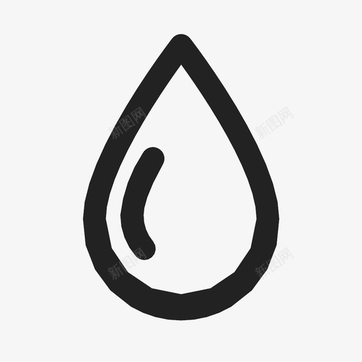 水滴湿度介质图标svg_新图网 https://ixintu.com 介质 水滴 湿度 雨水