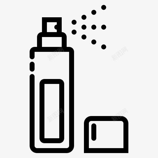 喷雾美容瓶子图标svg_新图网 https://ixintu.com 化妆品 喷雾 护肤 瓶子 美容