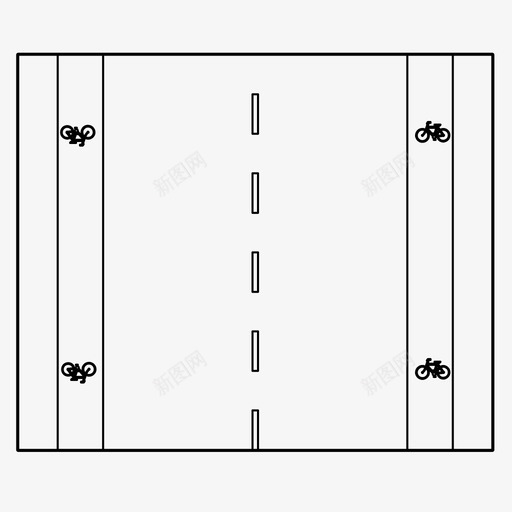 道路车道小路图标svg_新图网 https://ixintu.com 小路 街道 路段 路线 车道 道路