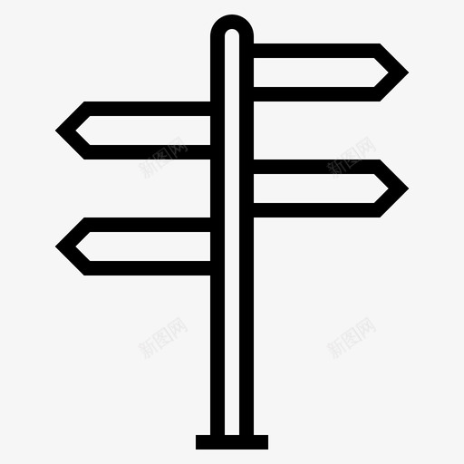 路标购物图标svg_新图网 https://ixintu.com 购物 路标