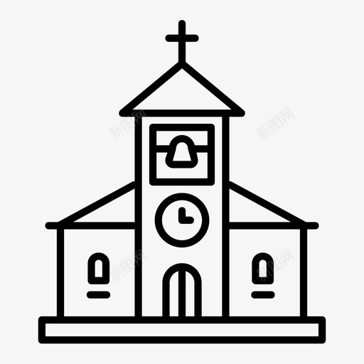 教堂圣地城市地图图标svg_新图网 https://ixintu.com 圣地 城市地图图标 教堂