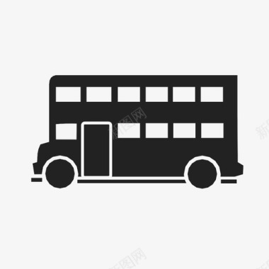 公共汽车运载工具货物图标图标