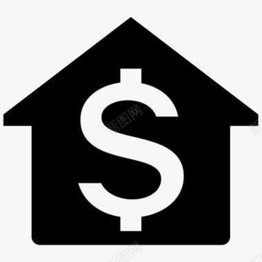 卖房商业金融图标图标
