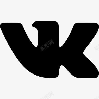 VK标志社交媒体社交网络图标图标