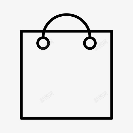 采购袋购物袋配件图标svg_新图网 https://ixintu.com 袋子 购物袋 配件 采购袋 零售