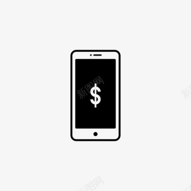 iphone手机美元图标图标