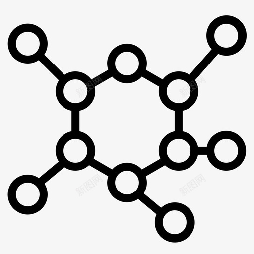 生物学分子科学图标svg_新图网 https://ixintu.com 分子 生物学 科学