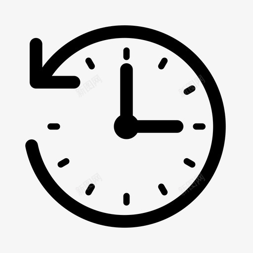 backintimebackclock图标svg_新图网 https://ixintu.com back backintime clock history undo 管理员侧菜单设置32px常规