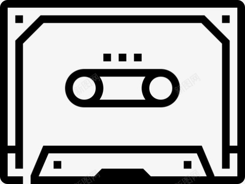 录音磁带模拟盒式磁带图标图标