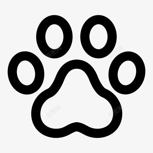 猫爪动物猫图标svg_新图网 https://ixintu.com 动物 宠物 猫 猫爪