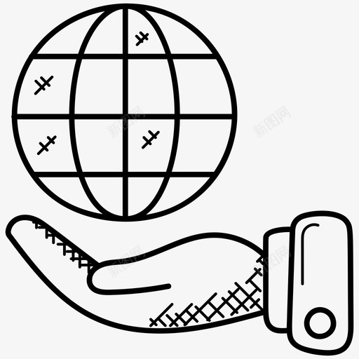 全球科技生态全球商业图标svg_新图网 https://ixintu.com 全球商业 全球科技 全球通讯 拯救地球 生态 项目管理涂鸦图标